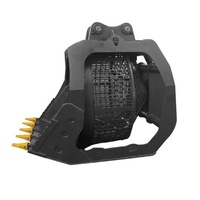Bucket Layar Putar untuk Excavator, Attachment Bucket Penyaring Hidrolik untuk Pengolahan Tanah, Pasir, Kerikil, dan Pertambangan