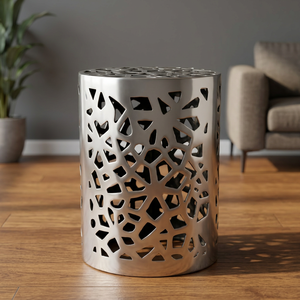 Tabouret de bar traditionnel en aluminium durable pour salon - Product Image 2