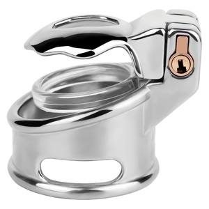 Jaula de Castidad Masculina FRRK Sin Anillo Base con 9 Anillos de Plástico para Pene, Correa Anticaída BDSM, Juguete Sexual para Adultos, Venta al por Mayor, Personalizado - Product Image 5