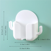Support mural pour téléphone boîte de rangement télécommande prise de charge pour téléphone portable support mural douche lit chambre support multifonction