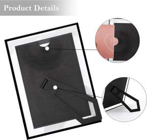 Wholesale Creative Magic Mirror Picture <b>Photo</b> <b>Frame</b> 4x6 5x7 6x8 Inch <b>A4</b> Transparent Glass Crystal Glass Picture <b>Frame</b> - Product Image 4