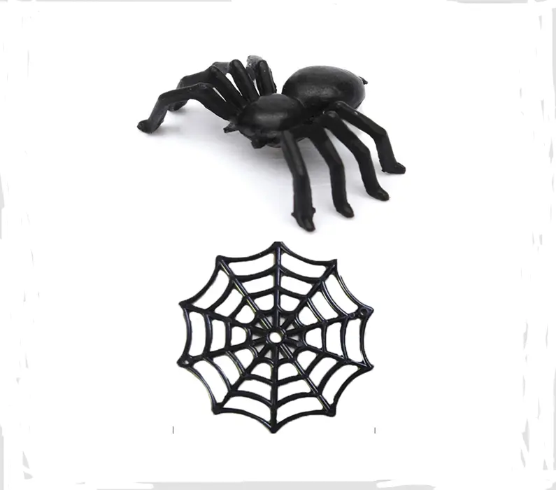 Mini nhựa Halloween Spider Spider Web thu nhỏ, Halloween bên trang trí thủ công sổ lưu niệm embellishments cabochons