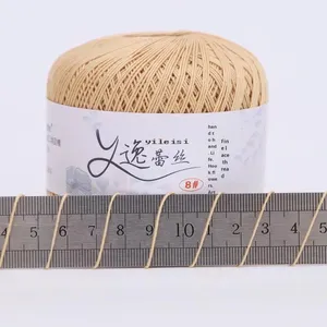 <span class=keywords><strong>Coton</strong></span> pur n° <span class=keywords><strong>Fil</strong></span> à tricoter en laine mélangée, 8 brins, teint en torsades, <span class=keywords><strong>pour</strong></span> vêtements printemps-été - Product Image 2