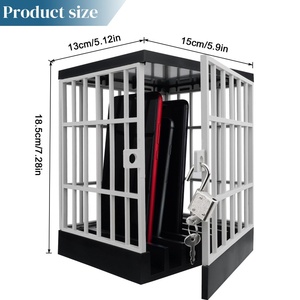 Support de téléphone design « cellule de prison » – Idéal pour smartphones à la maison, au bureau ou sur table – Idée cadeau originale pour la salle de classe et le divertissement familial - Product Image 2