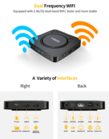 KANAVI S905W2 Android 13 Smart TV Box 4K HDR10 IPTV NF Ready WiFi de doble banda BT5.0 Reproductor multimedia de streaming OTT
