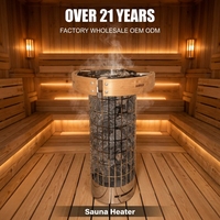 Kompor Sauna Listrik Stainless Steel dengan Panel Kontrol Komputer untuk Penggunaan Residensial & Komersial Luar Ruangan & Dalam Ruangan