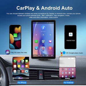 Podofo 8 ''chân dung không dây Carplay di động Carplay Màn hình điều hướng <span class=keywords><strong>360</strong></span> độ xoay Carplay màn hình <span class=keywords><strong>Android</strong></span> Auto BT OEM - Product Image 2