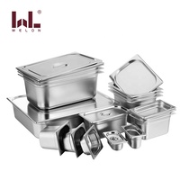 Bac GN en acier inoxydable pour traiteur, bac de table vapeur, plateau alimentaire Gastro-Norme avec fonction anti-blocage pour hôtels et restaurants