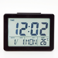 Réveil numérique classique automatique de table avec écran LCD, fonction snooze et rétroéclairage – Direct Usine