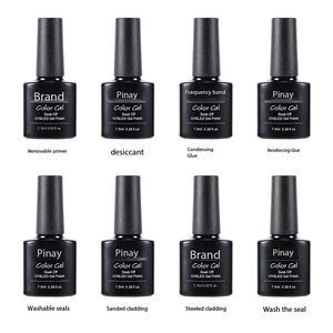 Base Top Coat Gel Set No Wipe Tempered <b>Matte</b> UV Lamp Cure Non Toxic <b>Primer</b> Lacquer French Nail Art Extension Gel Polish Kit - Product Image 5