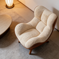 Fauteuil inclinable de luxe moderne nordique, canapé de salon, meubles de détente rembourrés pour la chambre à coucher, détente
