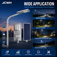 Farola LED Solar DC de 6W, IP66, Certificación CCC, CE, RoHS, Batería Lifepo4, Aluminio, Garantía de 5 Años, para Carreteras, Jardines, Paredes
