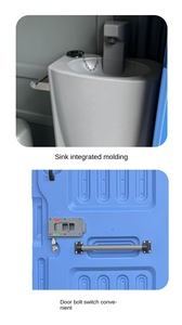 HDPE Modern Design Mobile Temporary <strong>Toilet</strong> <strong>Blue</strong> Plastic Site Construction Shower Bathroom 5-Year Warranty Portable <strong>Toilets</strong> for - Product Image 5