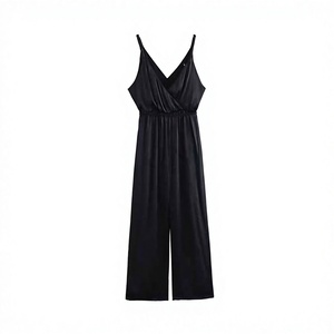 Women's Modern One Piece Jumpsuit Custom Logo Print Wholesale Elegant Wide Leg Fashion Apparel Manufacturer OEM ODM - Product Image 1