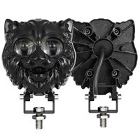 Phare LED universel pour moto, blanc et jaune, avec feux de conduite et antibrouillard, pour montage sur moto