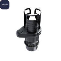 Support universel pour voiture ABS 2-en-1 pour gobelet et téléphone avec extension réglable pour siège arrière, organiseur de voiture grande capacité
