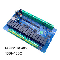 Módulo de Control de E/S Remoto con Protocolo Modbus RS232 RS485, Adquisición Analógica de 16 Entradas y 16 Salidas, Relé E/S, WST-RS485IO-16 PC+PCB
