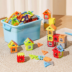 70Pcs Trẻ Em Của DIY Xây Dựng Nhà Khối Bộ Đầy Màu Sắc Xếp Chồng Khối Trò Chơi Câu Đố Giáo Dục Cảm Giác Học Tập Đồ Chơi Cho Trẻ Em - Product Image 3