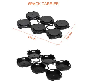 Customized Color 4 Pack 6 Pack Plastic Holder Hdpe Recycled Plastic Beer Can Holder Carrier Clip