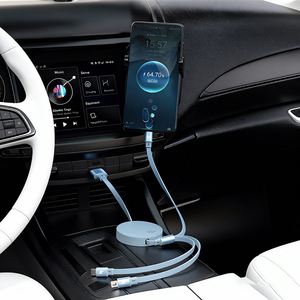 Hot Sale Customized Logo Retractable <strong>Multi</strong> Charging Cord 3 in 1 Fast Charging Cable USB C <strong>Charger</strong> with L/Type C/Micro Ports - Product Image 6