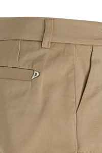Hot Selling Designer Dondup Hidden Closure 4 Pockets Beige Cotton Shorts Pleated on the Front - Product Image 3