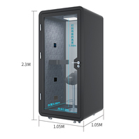 Cabine téléphonique insonorisée acoustique pour bureau, grande taille, studio d'enregistrement intérieur, pod de bureau insonorisé