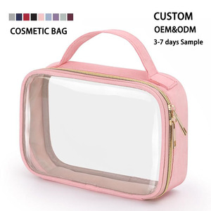<span class=keywords><strong>Neceser</strong></span> <span class=keywords><strong>de</strong></span> <span class=keywords><strong>viaje</strong></span> <span class=keywords><strong>de</strong></span> PVC transparente impermeable portátil, bolsas <span class=keywords><strong>de</strong></span> cosméticos <span class=keywords><strong>de</strong></span> almacenamiento <span class=keywords><strong>de</strong></span> mano multifuncionales para mujeres - Product Image 2