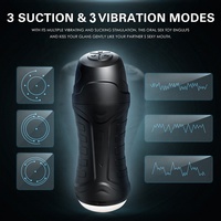 Automatische Saugmaschine für Männer, Handgehaltener Elektrischer Masturbator mit Saug- und Vibrationsfunktion