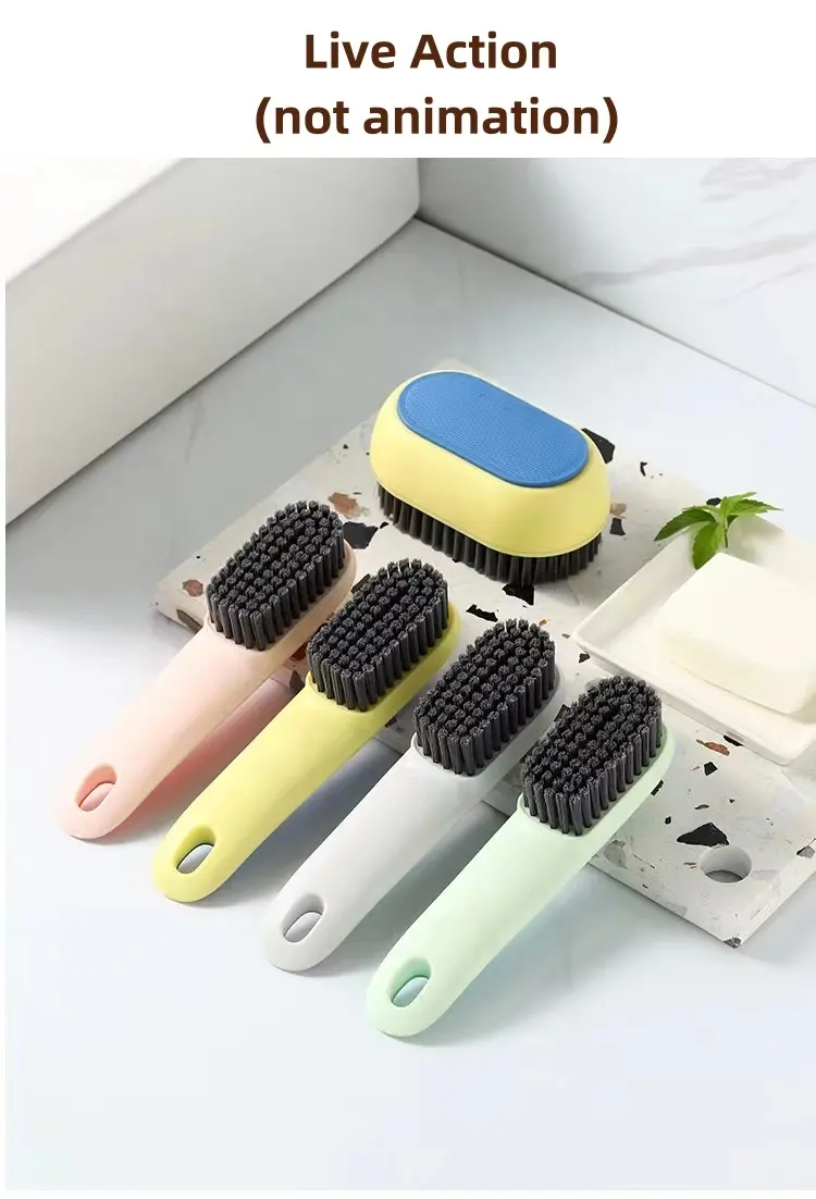 Long handle soft bristle clash of colours laundry household cleaning shoes washing set board brush wholesalers