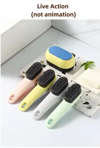 Long Handle Soft Bristle Clash Of Colours Laundry Household Cleaning Shoes Washing Set Board Brush Wholesalers