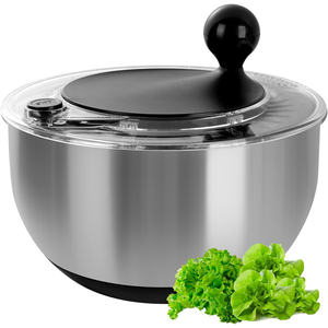 Oferta Especial: Batidora Manual Multifuncional Portátil para Ensaladas, Verduras y Frutas, Escurridor de Ensaladas de Acero Inoxidable, Apto para Lavavajillas - Product Image 1
