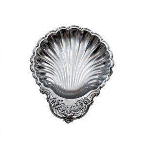 Frutero de Metal Plateado para Decoración de Mesa, Técnica de Fundición a Mano, Diseño Moderno, Tazones de Metal para Servir en Fiestas - Product Image 1