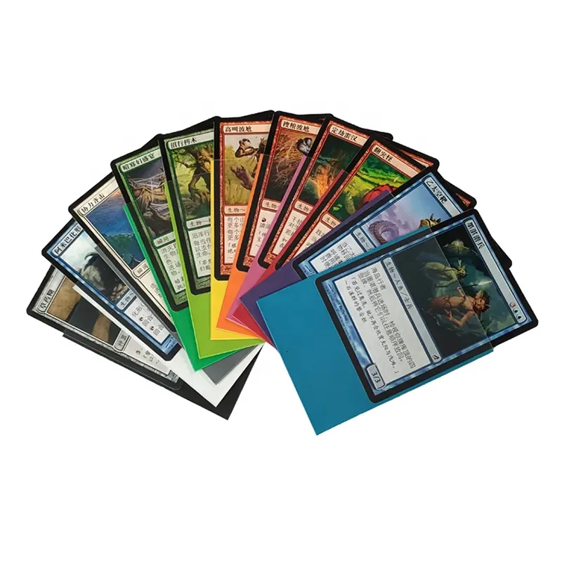 5000 Uds. Por caja Fundas para tarjetas mágicas Fundas para tarjetas personalizadas Premium MTG Color mate Fundas para tarjetas estándar Tcg de 66x91mm