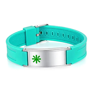Pulseras Deportivas Personalizadas de Doble Cara con Texto Personalizado, Pulsera de Silicona Rosa con Identificación para Hombre y Mujer - Product Image 5