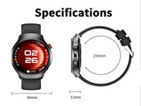 Reloj Inteligente ECG con Pantalla AMOLED de 1.43 Pulgadas, SOS, NFC, Monitor de Frecuencia Cardíaca, Modelo ET460