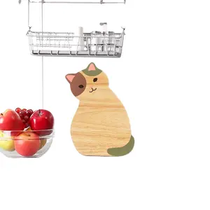 Planche à découper, jolie petite planche à découper en forme de chat pour dortoir de bébé, planche en bois de bambou pour la cuisine