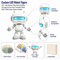 Figurine robot 3D personnalisée en PVC, design technologique IA, modèle statique de collection pour enfants et fans d'anime, figurine d'action en PVC