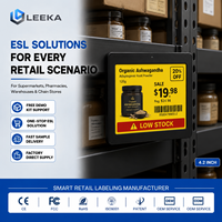 LEEKA ESL - Etiquetas de Precio Electrónicas Inalámbricas Inteligentes con Pantalla de Tinta Electrónica Resistentes al Agua para Almacenes Industriales y Logística