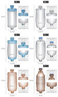 Filtre universel à charbon actif pour pommeau de douche Élimination des bactéries Durée de vie du filtre de 12000 gallons Élimine facilement le chlore résiduel