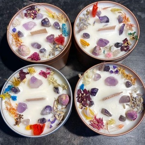 Productos de aromaterapia para el hogar, nuevas piedras preciosas de diseño, velas perfumadas de encanto con cristales y flores, Chakras, 2023 - Product Image 4