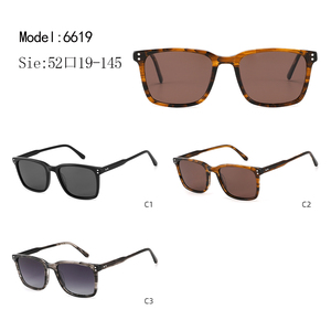 Gafas de sol rectangulares unisex con montura completa, lentes degradadas, protección UV400, para adultos, para exteriores - Product Image 3