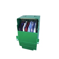 Armoires pliables en plastique ondulé Coroplast pour entreprise de déménagement Boîtes de livraison de vêtements portables Corflute