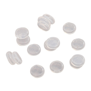 Coussinets d'oreille en spirale souples en résine plastique, accessoires ronds pour boucles d'oreilles, pour soulager la douleur et offrir une protection antidérapante - Product Image 5
