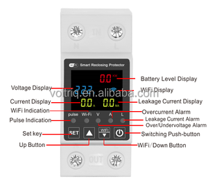 TUYA WiFi Smart 63A AC 220V über dem Stromkreis Erdschluss Spannungs schutz Relais Gerät Breaker Switch Meter für den Heimgebrauch - Product Image 4