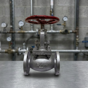 Vanne à soupape à bride en acier moulé robuste avec volant manuel pour le contrôle des conduites industrielles et le service des fluides - Product Image 3