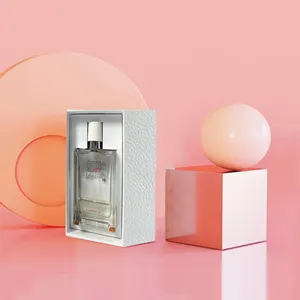 カスタムデザイン白い段ボール紙ギフトボックス低MOQ空の香水瓶ボックス高級ギフト香水包装ボックス