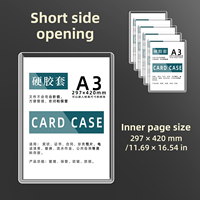 Étui rigide en PVC transparent et écologique, étanche et anti-poussière, pour documents, certificats, menus, factures, modèle sur mesure, non pliable