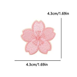 Patchs en tissu brodé personnalisés Chenying, style japonais, pour sacs/sacs à main, vêtements, motif Sakura Koi Fish - Product Image 6