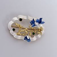 Broche de luxe pour femme en argent doré filigrané, pivoine, perle d'eau douce naturelle et jade, haut de gamme, cadeau de mariage et de fiançailles, Suzhou
