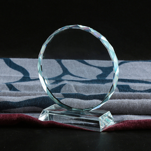 Trofeo di vetro di cristallo vuoto di vendita diretta della fabbrica di Guangzhou trofeo UV personalizzato o incisione laser per il premio aziendale - Product Image 3